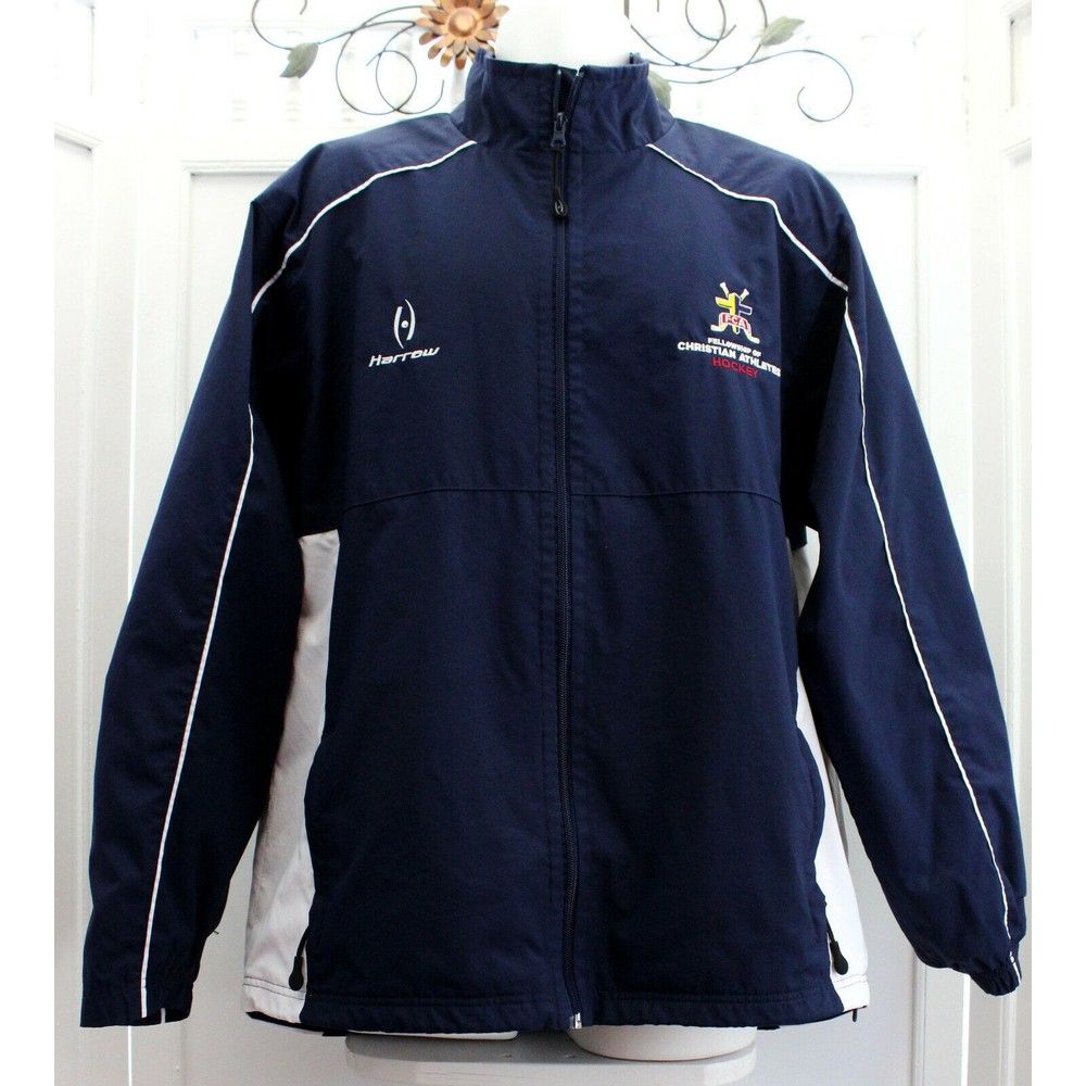 The Fellowship of Christian Athletes Coach Windbreaker Hockey Jacket Mens Size L